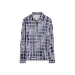 Tory Sport navy plaid buttondown M